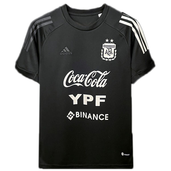 Argentina pre-partita allenamento calcio uniforme uomo abbigliamento sportivo magliette sportive rosso nero maglia 2022